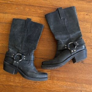 Mossimo Supply Co. Black Harness Mid-Calf Boots